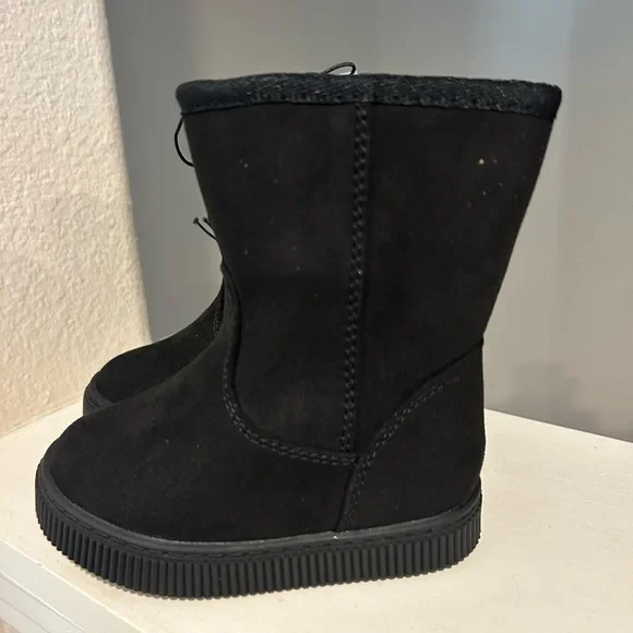 Cat & Jack Toddler Youth Girls Pip UGG Style Boots Black Multiple Sizes - Picture 4 of 9